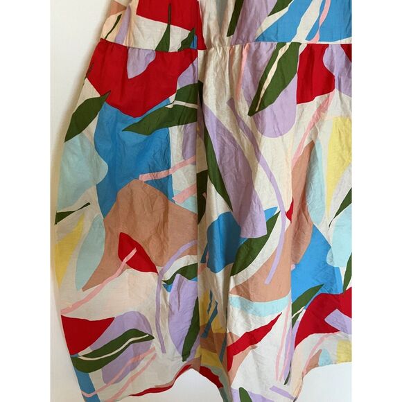 Eloquii Womens Skirt 24 Cotton Abstract Print Flouncy Boho Artsy Resort - Picture 2 of 8